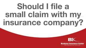 Should I File A Small Claim With My Insurance Company