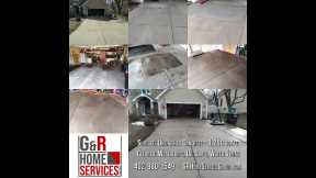 Concrete Power Washing - Seville - Omaha - 3/8/21 |  G And R Home Services - 402-980-1549