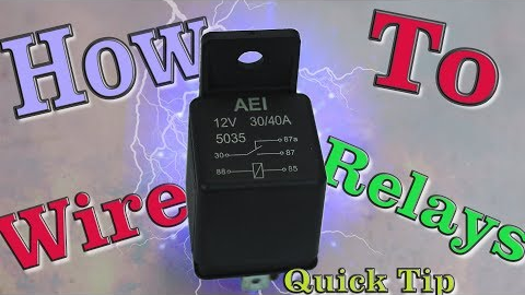 How To Wire A Relay Quick Tip