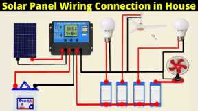 Solar Panel Wiring Connection in House Wiring Diagram | Complete House Wiring with Solar Panel