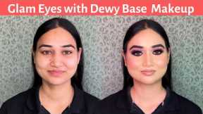 Glam Eyes with Dewy Base - MAKEUP TUTORIAL by @Himanshu Gupta Makeup