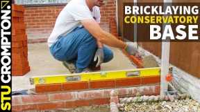 How to lay bricks, conservatory base. bricklaying tutorial