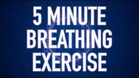 5 Minute Breathing Exercise - Guided Mindfulness Meditation 4K - Calming anxiety reduction