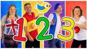 Counting to 10 Song in Four Languages! Kids Learn to Count 1 to 10. Numbers Song, Kids Songs