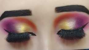 flawless Glamours eye makeup|makeup tutorial|makeup for beginners |reusable practice mask