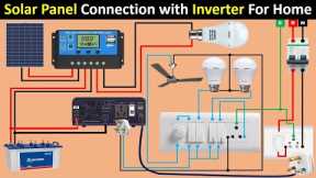 Solar Panel connection For Home with Inverter | Solar Panel for Home | Electrical Technician