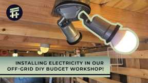 DIY Off-Grid Solar Electrical Shed + Bonus organization Tips! | Budget Pallet Workshop Build Ep 7