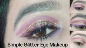 Glitter Eye Makeup For Party❗Easy and Quick Eye Makeup ❗Eye Makeup Tutorial