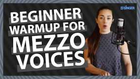 Beginner MEZZO Vocal Exercises - Easy 10 minute warmup | 30 Day Singer