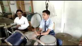 How to play drum || Easy and basic steps || Students learn to play drum