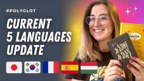 Learning 5 languages - Polyglot language updates September 🌎