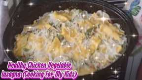 🍱Healthy Chicken Vegetable lasagna (Cooking For My Kids)🍱