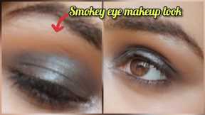 Black smokey eye makeup look for beginners| step by step tutorial|complete guide|easy smokey look