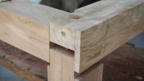 Amazing Japan Woodworking Skills Without Screw   Build A Hand Cut Mitred Dovetails From Wood