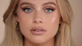 Soft glam makeup on blue eyes & blonde hair | ALI ANDREEA