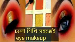 beautiful red spotlight eye makeup tutorial video 👁👁👁