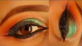 Green Eye Makeup Look||Eye Makeup Tutorial||