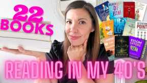I read 22 books in 2 months | Reading in my 40's