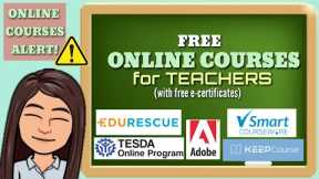 FREE ONLINE COURSES FOR TEACHERS WITH CERTIFICATES