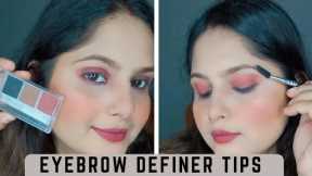 EASY EYEBROW DEFINING TIPS|| EYE BROW DEFINING TIPS FOR BEGINNERS || STEP BY STEP| #makeup #youtube