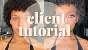 tutorial time w/tay: client makeup tutorial pink eye makeup