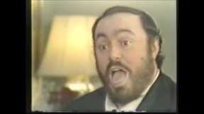 Pavarotti gives a singing lesson