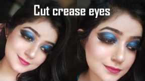 Half Cut crease Eyeshadow Tutorial for beginners|Soft Glam Make-up|Blue Eyes makeup|Huma IBRAHEEM
