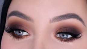 Warm Brown Fall Inspired Eye Makeup Tutorial