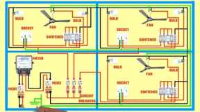 complete electrical house wiring diagram/ Full house wiring diagram