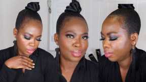 How to Cut Crease using Black Eyeliner ⎜Full Glam Makeup Tutorial