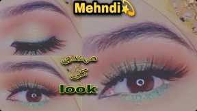 Traditional pakistani Mehndi bride eye makeup tutorial | Kashee inspired mehndi eye makeup by kanwal