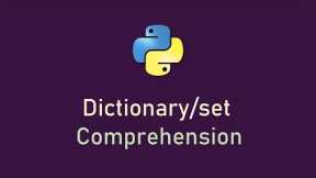 Dictionary Comprehension in Python | Python Tutorial for Beginners in Hindi