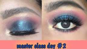 Blue glitter smokey eye makeup tutorial, engegment eye makeup tutorial #2