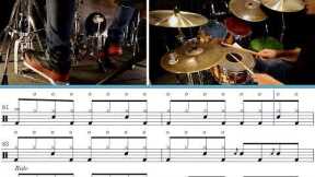How to play - Welcome to the jungle on drums. Lesson|cover|score|transcription|pdf|tutorial