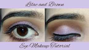 Easy Lilac Eye Makeup Tutorial || Step by step eye makeup