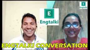 Engtalki Conversation|#Hansikamam|Online English Speaking Practice|Clapingo conversation#engtalki
