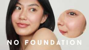 No Foundation Makeup Routine • tips for covering blemishes WITHOUT foundation