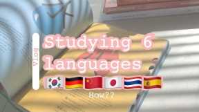 Studying multiple languages at the same time | book recommendation|  study vlog|