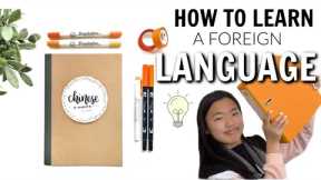 HOW TO LEARN A NEW LANGUAGE *studying for a foreign language exam* | studycollab: Alicia
