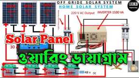 Solar Connection to Battery 🔥 Solar Panel Installation Wiring Diagram || Solar Wiring Diagram 2021