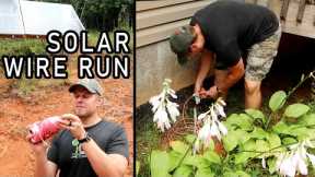 Running Solar Wire into the House! Solar Power Part 2/3