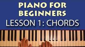 Piano Lessons for Beginners: Part 1 - Getting Started! Learn some simple chords