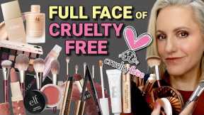 FULL FACE OF CRUELTY FREE MAKEUP | over 40