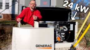 Emergency Standby Generator Install, DIY Start to Finish.  Generac 24kW Backup Generator.