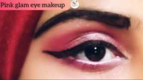 Pink Glam Eye Makeup Tutorial|Step by Step Eye Makeup