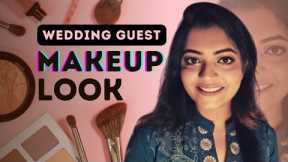 Wedding guest makeup tutorial Bengali and soft look for a party with eyeshadow and hairstyle.