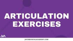 Daily Articulation Vocal Exercises For Singers