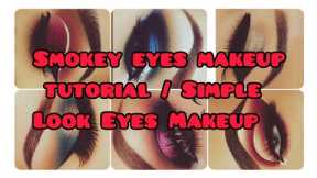 Simple Eyes makeup ideas | Smokey eyes makeup | 30+Eyes makeup tutorial| @creativitywithabiha5276