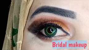 Bridal eye makeup  tutorial  step by step makeup