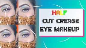 Half Cut Crease Eye Makeup Tutorial... Step By Step Eye Makeup for Beginners...